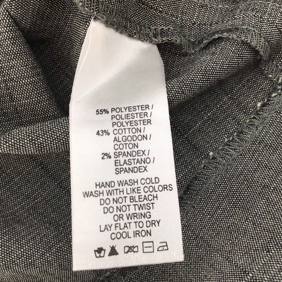 kensie Green Mini Skirt with Button Accents, 10 - Picture 11 of 12